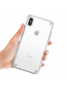 Genomskinligt och väldigt snyggt skydd för iPhone XS Max.