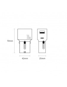 Ingång: 100-240V, 50 / 60Hz, 0.6A Max.